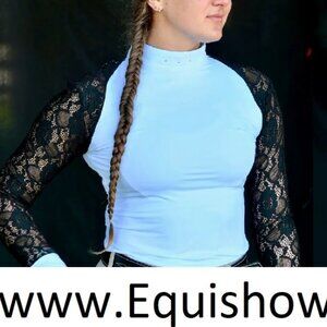 Full lace long sleeve equestrian shirt long sleeve
